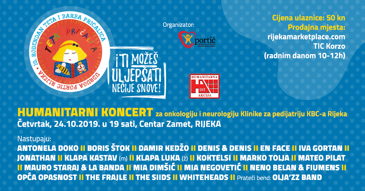 Održan koncert "I ti možeš uljepšati nečije snove" u organizaciji Udruge Portić